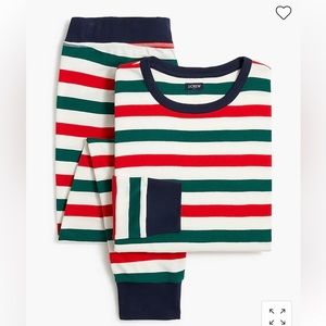 Men's striped pajama set in Classic Red Autumn Pin